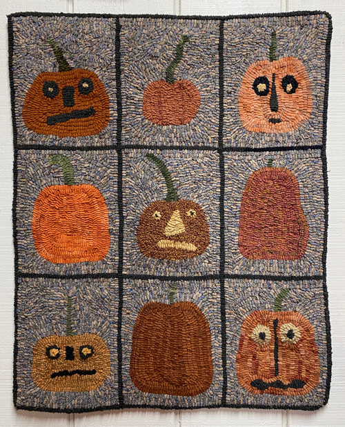 Pumpkins and Jacks Rug Hooking Kit