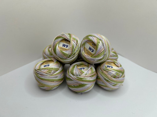 W9 Hydrangea ~ OTF Threads™️ #8 Pearl Cotton Variegated