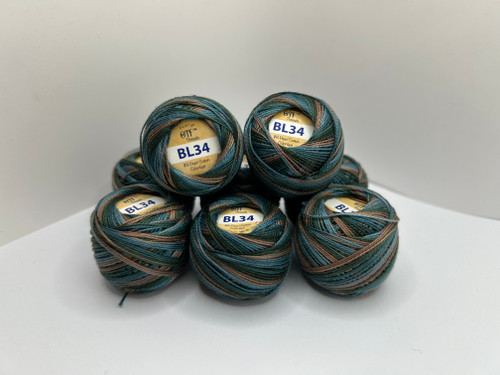 BL34 Dirty Jeans ~ OTF Threads™️ #8 Pearl Cotton Variegated