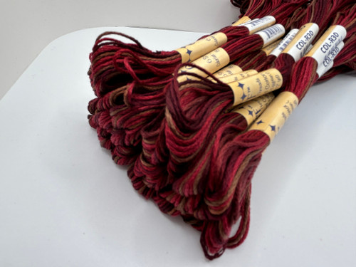 OTF Threads™️ 6 Strand Variegated Floss - R30 Grungy Red