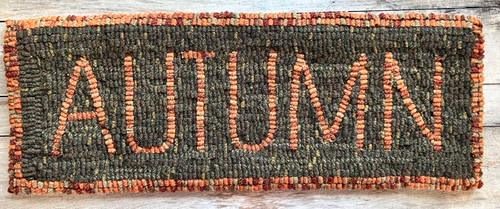 Words Matter Series ~ Autumn Rug Hooking Pattern