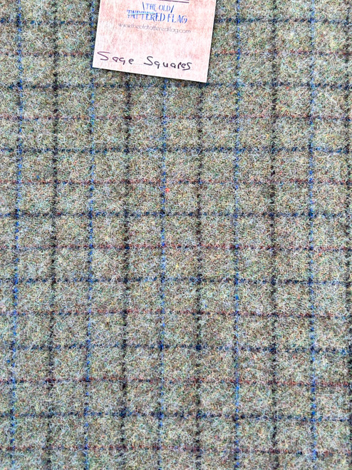 Sage Squares Wool
