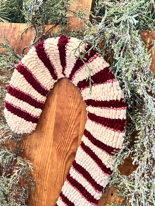 Giant Candy Cane Rug Hooking Pattern