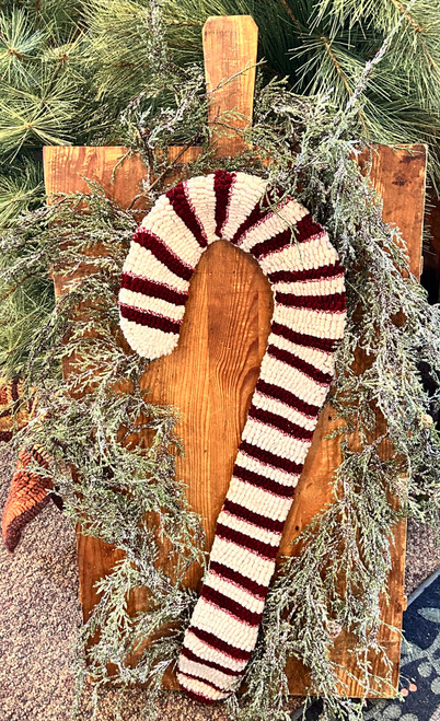 Giant Candy Cane Rug Hooking Pattern