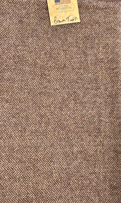 Brown Twill Wool