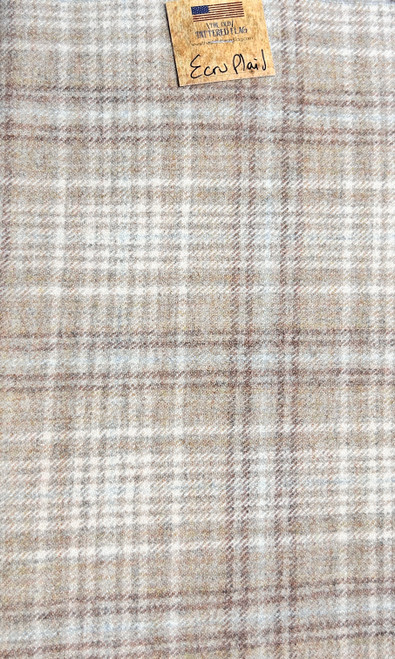 Ecru Plaid Wool