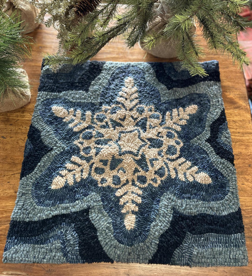 Antique Snowflake Rug Hooking Kit