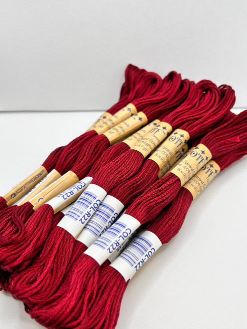 R22 Ruby ~ OTF Threads™️ 6 Strand Floss Variegated