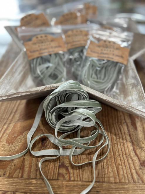 Celadon Green “Velvet Flats” Ribbon