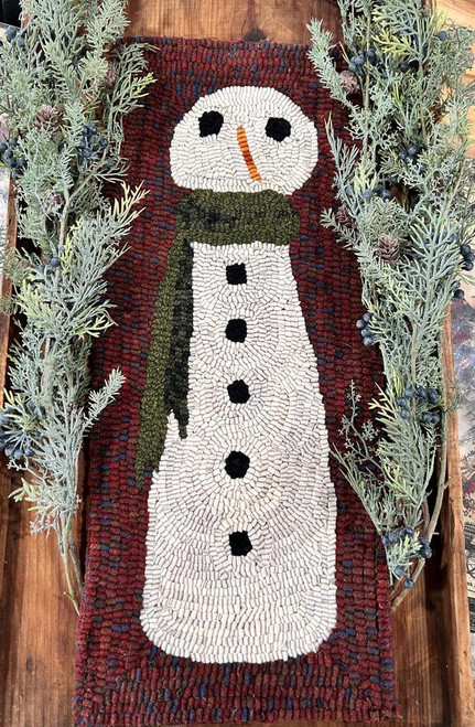 Skinny Series Snow Lady Rug Hooking Pattern