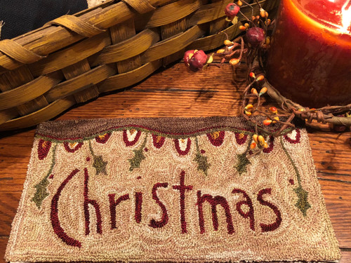 Christmas Banner Punch Needle Pattern or Kit