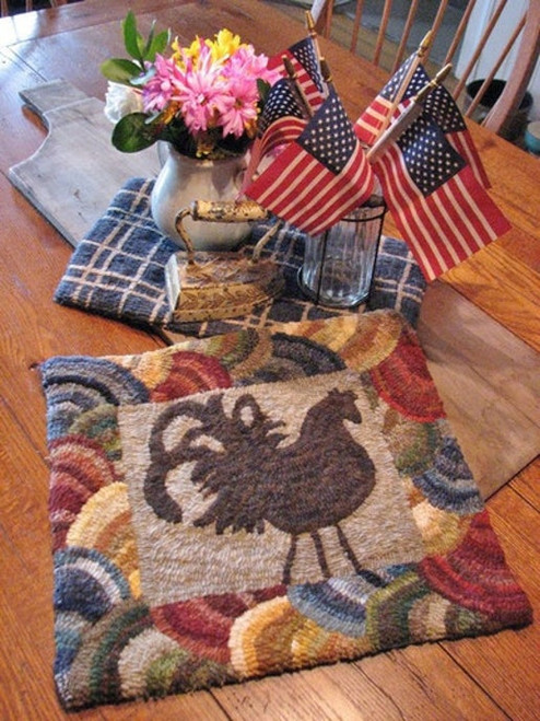 Weathervane Series: Rooster Weathervane Rug Hooking Kit
