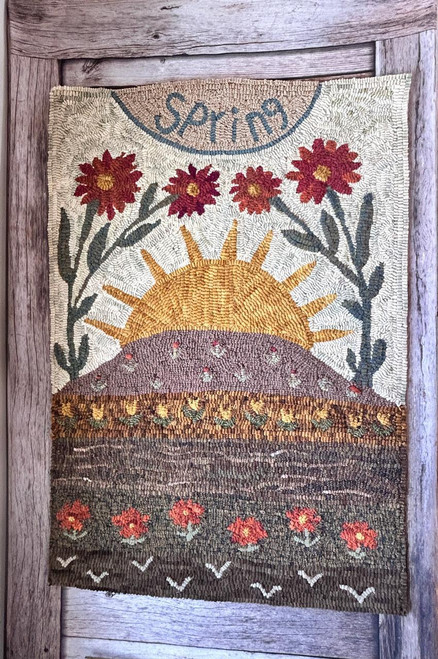 Spring on the Mountain Rug Hooking Pattern