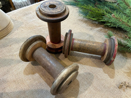 Tall Wooden Spool