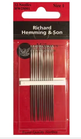 Richard Hennings Milliners Needles Size 1