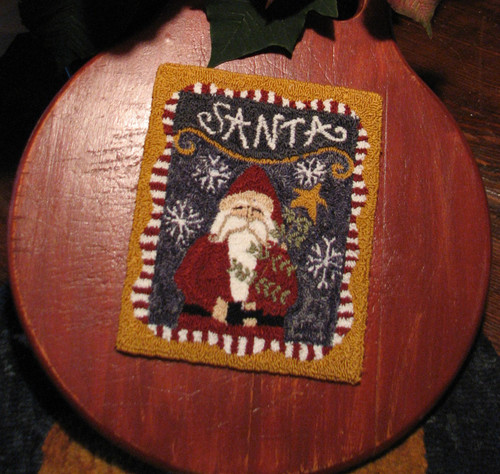 Santa 2011 Punch Needle Pattern or Kit