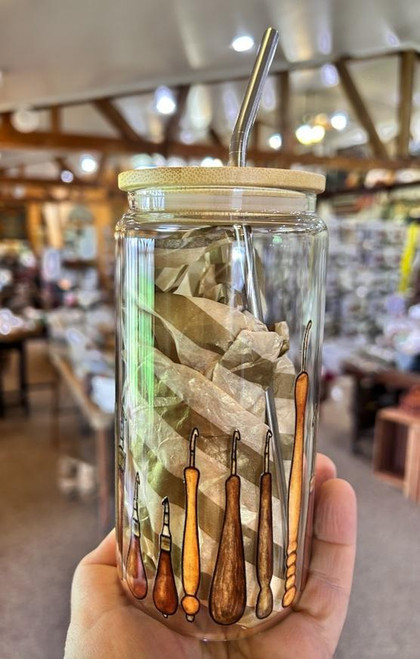 "19 Hooks" Glass Tumbler