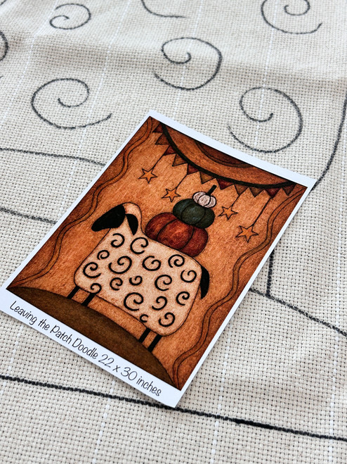 Leaving the Patch Doodle Rug Hooking Pattern
