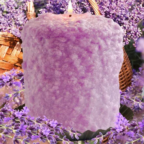 Vintage Lavender Hearth Cake Candle