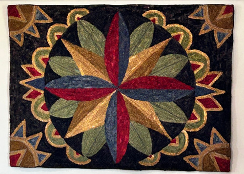 The Ravens Compass Rug Hooking Pattern