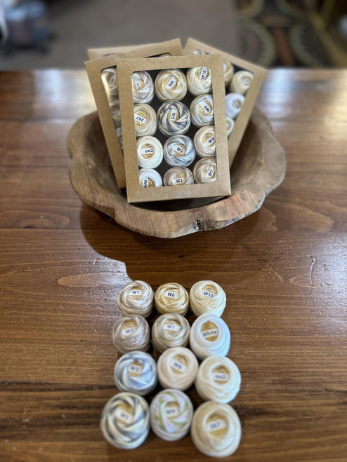 Bunch O' Whites Pearl Cotton Thread Pack