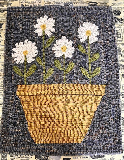 Summer Yelloware Bowl Rug Hooking Kit