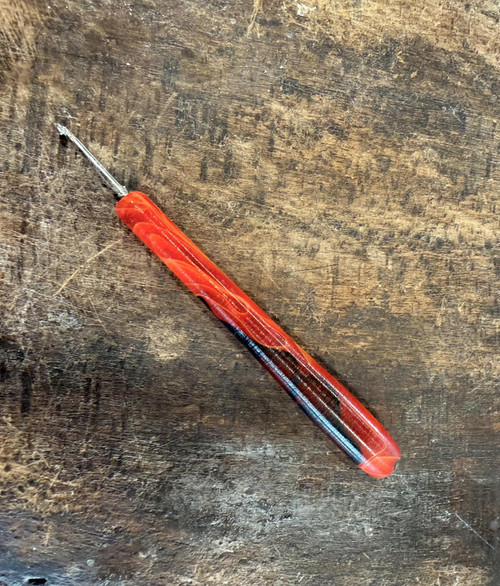 Turned Acrylic Hook ~ Primitive End ~ #A3