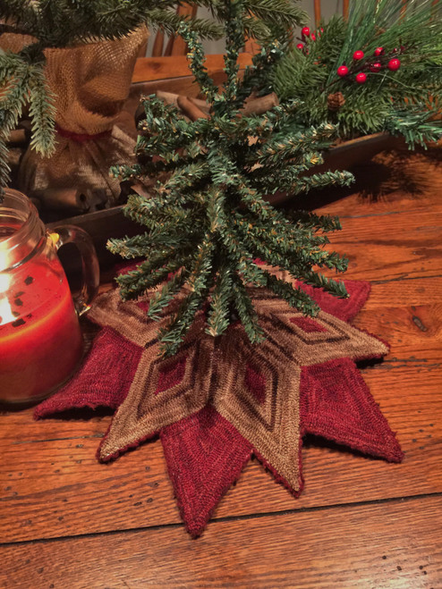 The Christmas Star Punch Needle Pattern or Kit