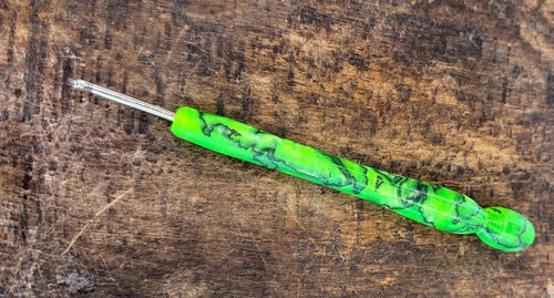 Turned Acrylic Hook ~ Primitive End ~ #A15