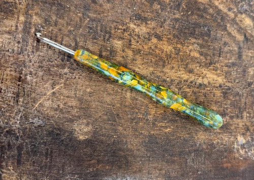 Turned Acrylic Hook ~ Primitive End ~ #A18