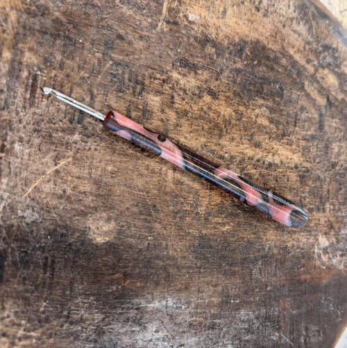 Turned Acrylic Hook ~ Primitive End ~ #A22