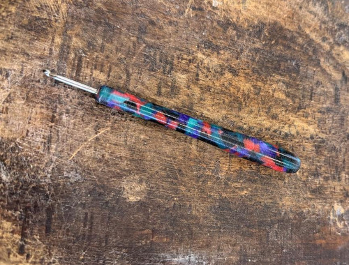 Turned Acrylic Hook ~ Primitive End ~ #A23
