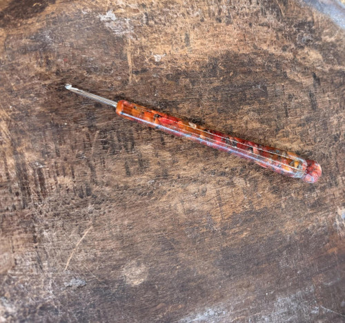 Turned Acrylic Hook ~ Primitive End ~ #A26