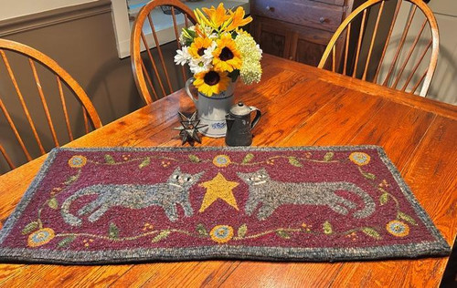 Here Kitty Kitty Rug Hooking Pattern