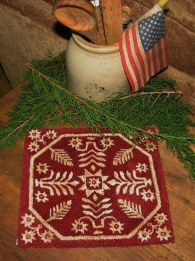 Antique Coverlet Punch Needle Pattern or Kit