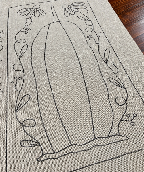 “Doodle of the day” Rug Hooking Pattern on Linen ~ October 5, 2026
