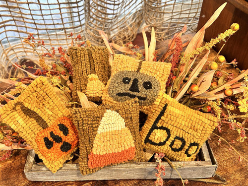 Spooky Bowl Fillers Rug Hooking Pattern or Kit