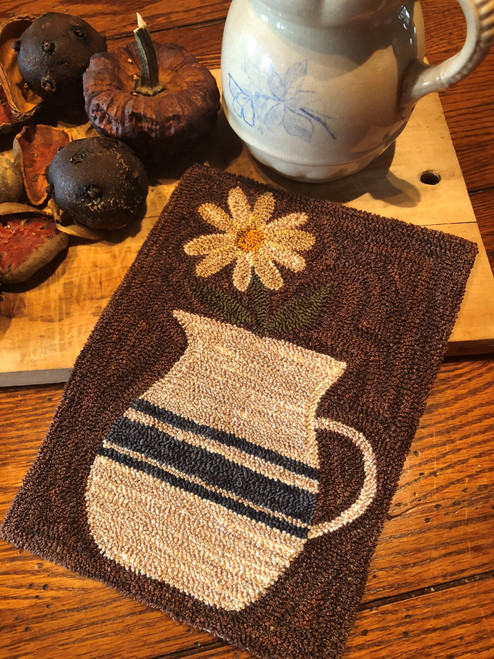 Little White Pitcher Punch Needle Pattern or Kit