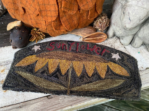 Jumbo Sunflower Punch Needle Pattern or Kit