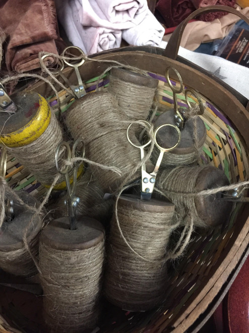 Small Twine Spool with Scissors