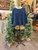 Vintage Look Navy Blue Top