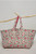 Jumbo Quilted Tote Bag ~ Pink Flowers