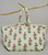 Jumbo Quilted Tote Bag ~ Little Red Flowers