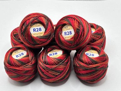 R28 Bold Red ~ OTF Threads™️ #8 Pearl Cotton