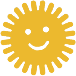 Cartoon image of a smily face on the sun