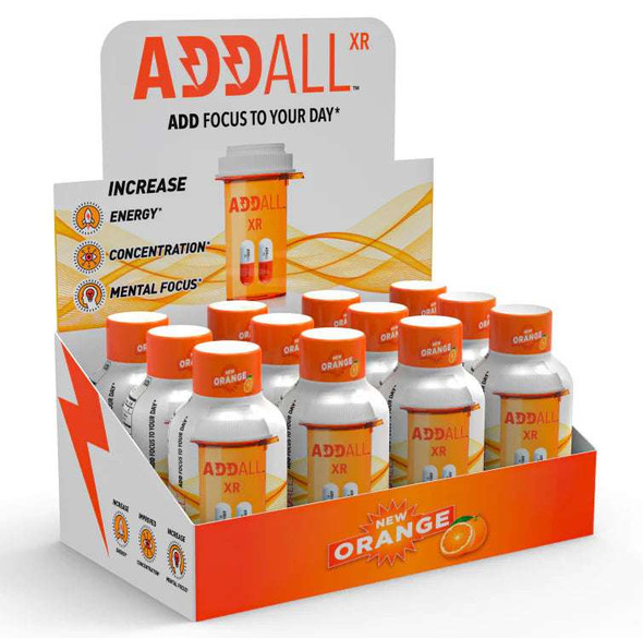 Addall 2oz Shot Orange - 12ct box