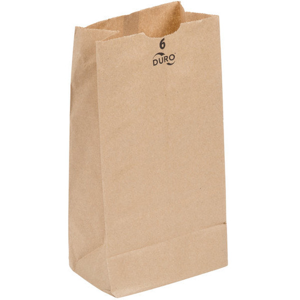 Duro 6 Pound Brown Kraft Paper Bag 500ct