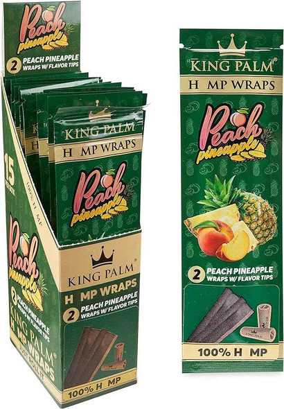 King Palm Hemp Wraps 2pk 15ct Box