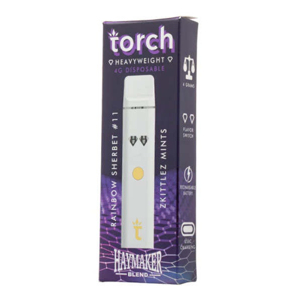 Torch Heavyweight THC-H, Delta 11, THC-JD Disposable 4g
