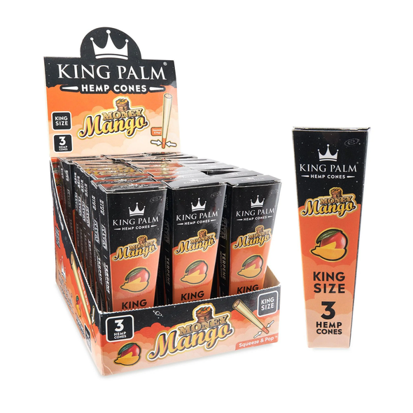 King Palm Hemp Cones King Size 3pk 30ct Box